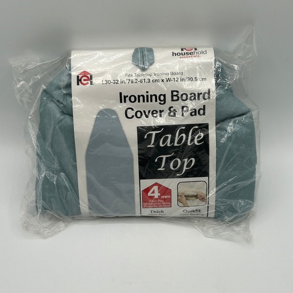 Household Essentials Other - Household Essentials Tabletop Ironing Board Cover and Pad Blue Silicone 1209 NWT
